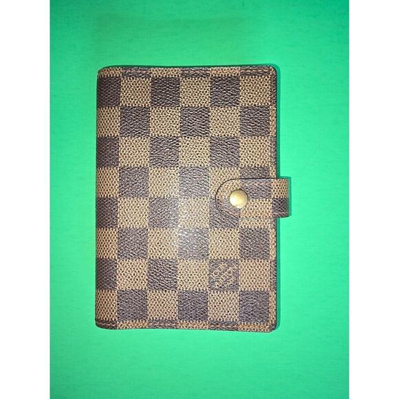 LOUIS VUITTON Agenda/Passport Holder/Planner Damier EbeneCA0030